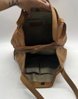 American Leather CO. Tan Lenox Triple Entry Satchel Bag