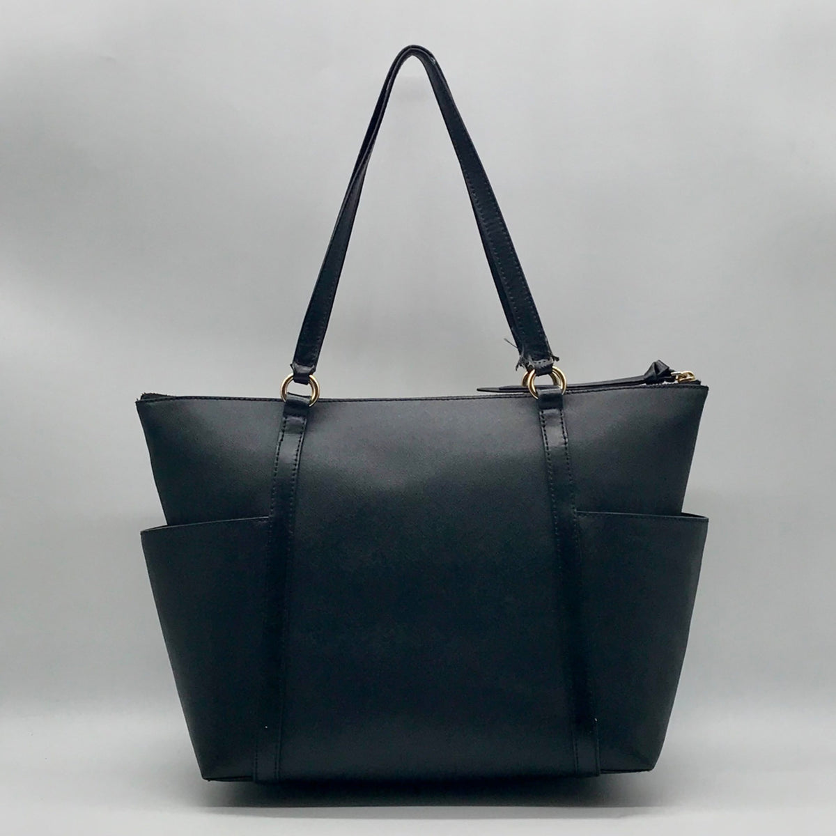 Michael Kors Black Leather Tote Bag