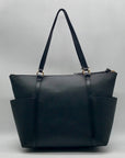 Michael Kors Black Leather Tote Bag