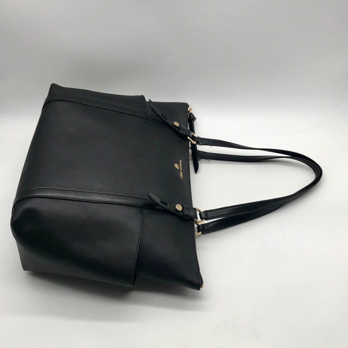 Michael Kors Black Leather Tote Bag