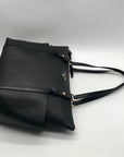 Michael Kors Black Leather Tote Bag