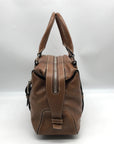 Michael Kors Brown Leather Bowler Satchel Bag