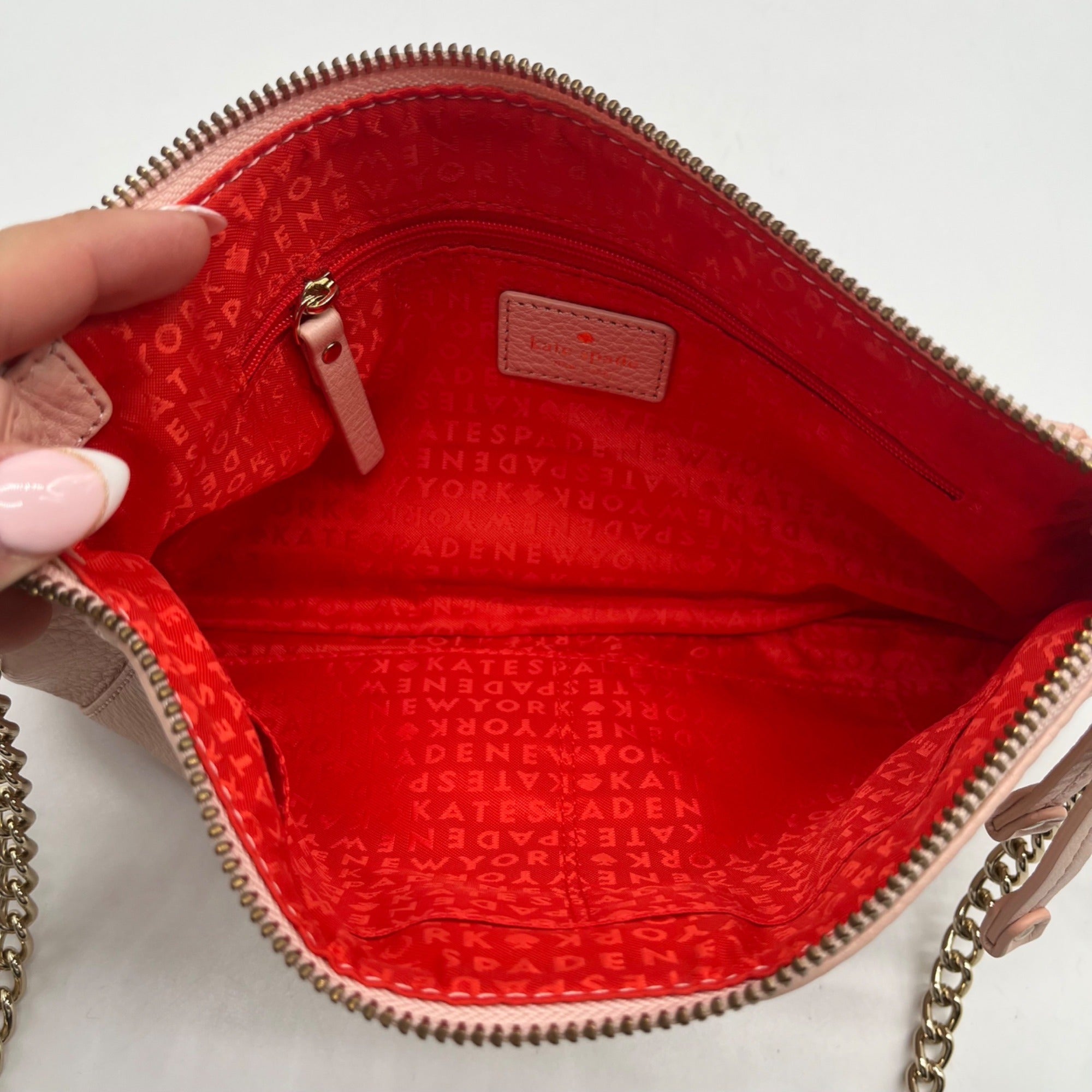 Kate Spade Pebbled Leather Blush Pink Wellesley Shoulder Bag
