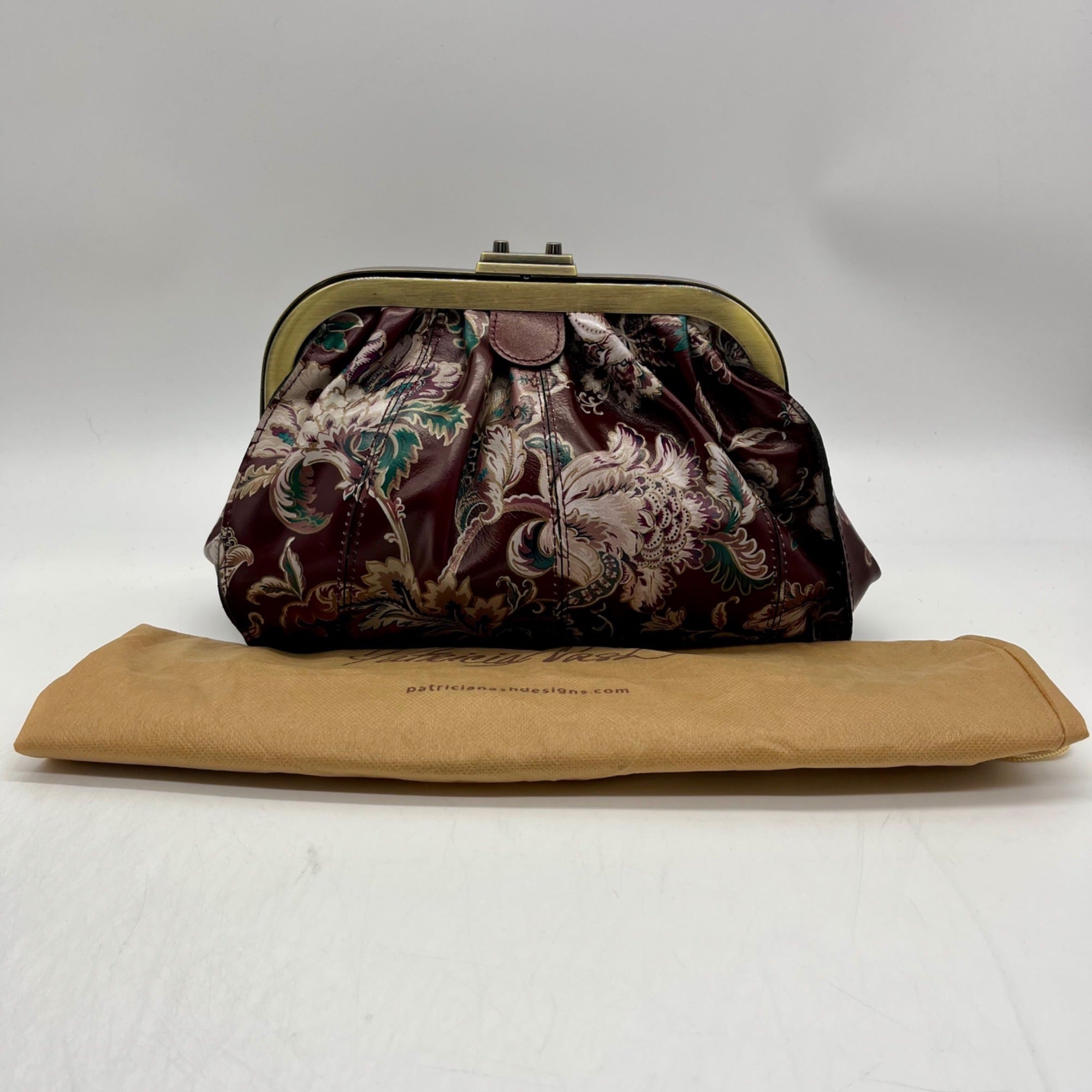 Patricia Nash Multicolored Leather European Tapesty Pattern Shoulder Bag