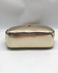 Michael Kors Metallic Gold Leather Maisie 2-In-1 Camera Crossbody Bag