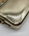 Michael Kors Metallic Gold Leather Maisie 2-In-1 Camera Crossbody Bag