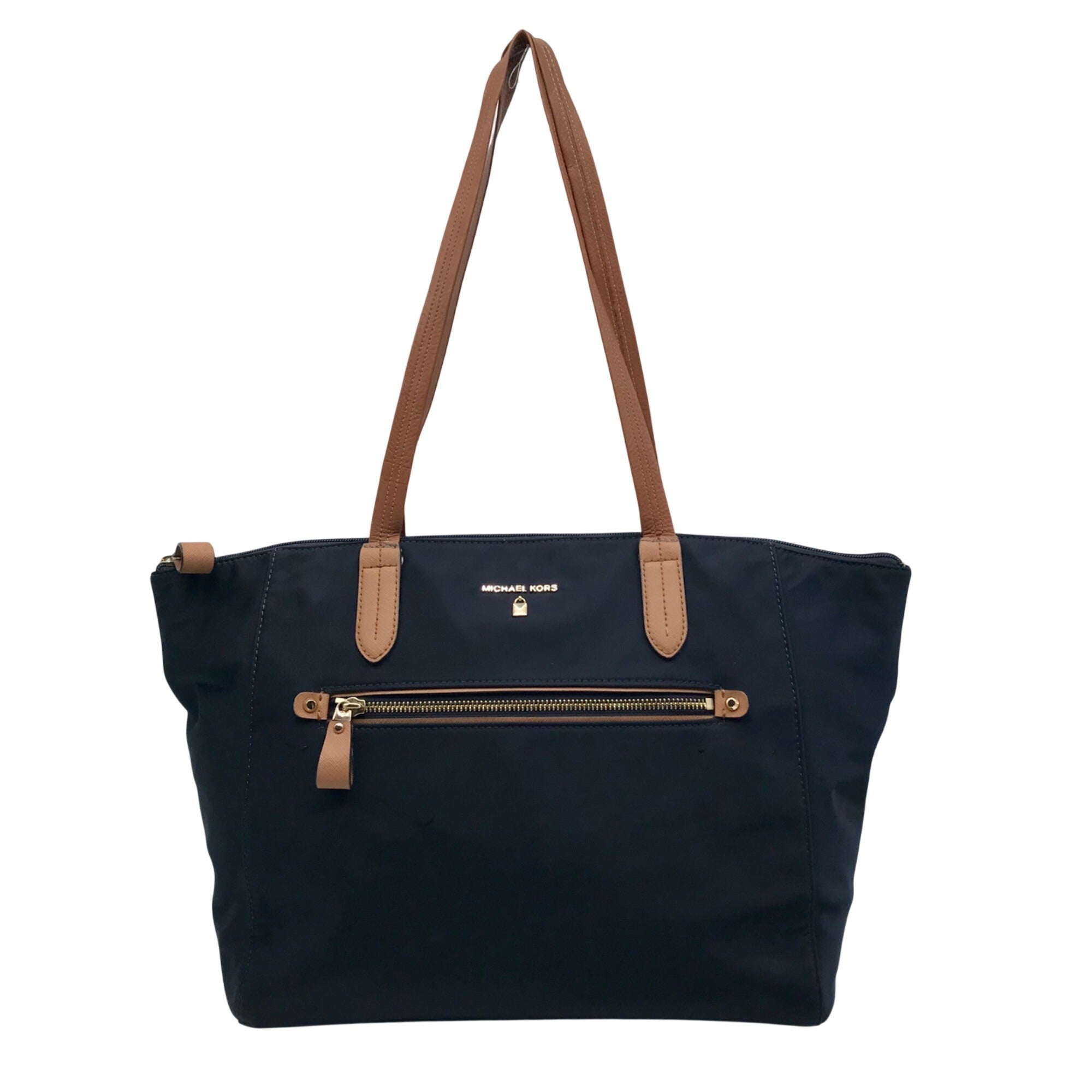Michael Kors Blue Nylon Kelsey Tote Bag