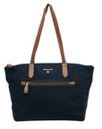Michael Kors Blue Nylon Kelsey Tote Bag