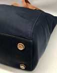 Michael Kors Blue Nylon Kelsey Tote Bag
