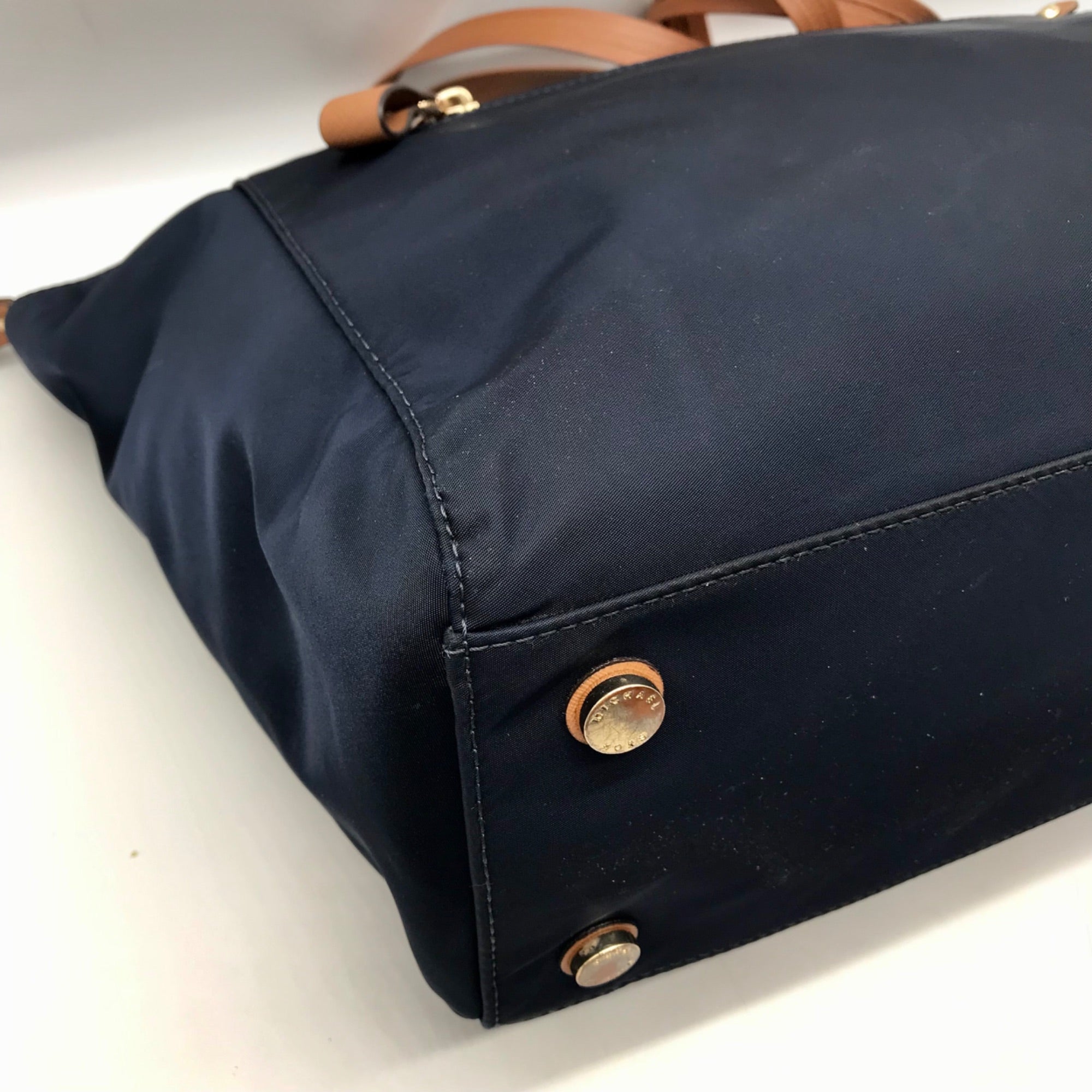 Michael Kors Blue Nylon Kelsey Tote Bag