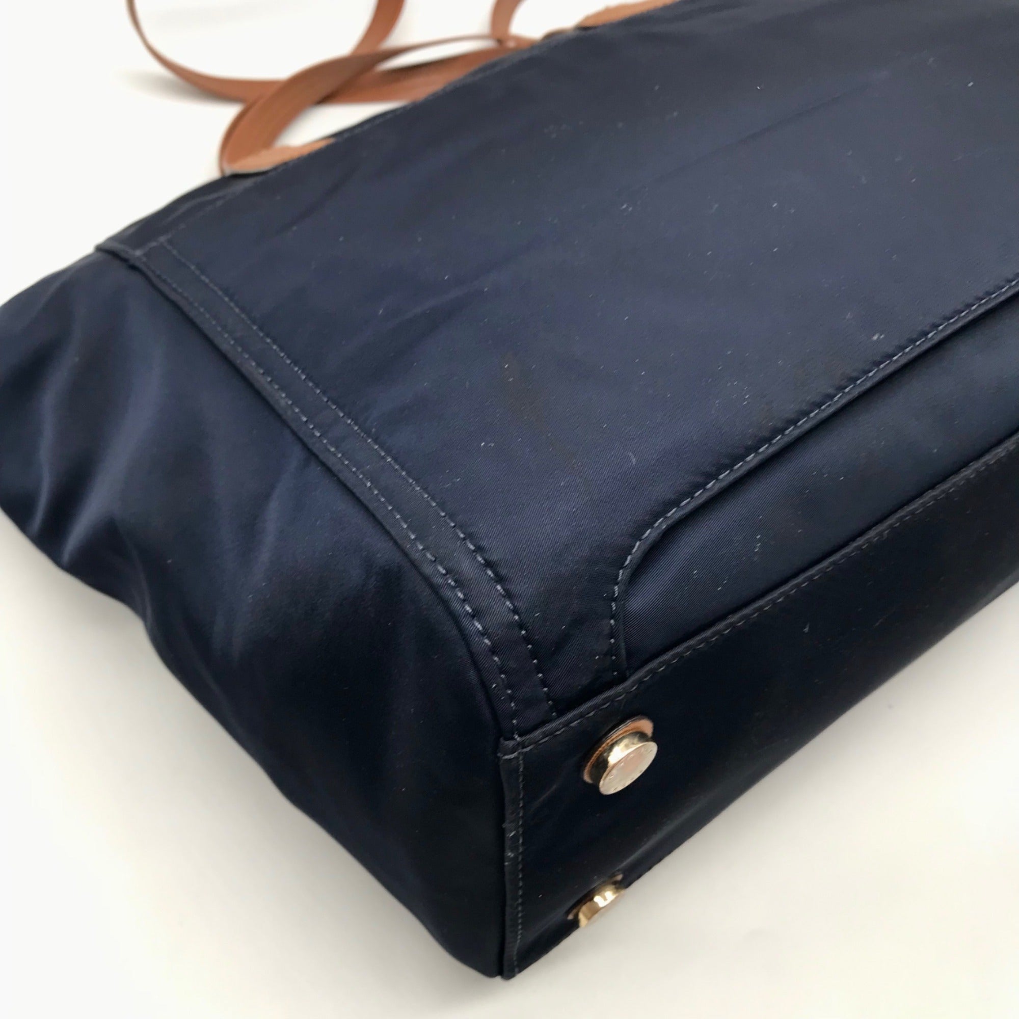 Michael Kors Blue Nylon Kelsey Tote Bag
