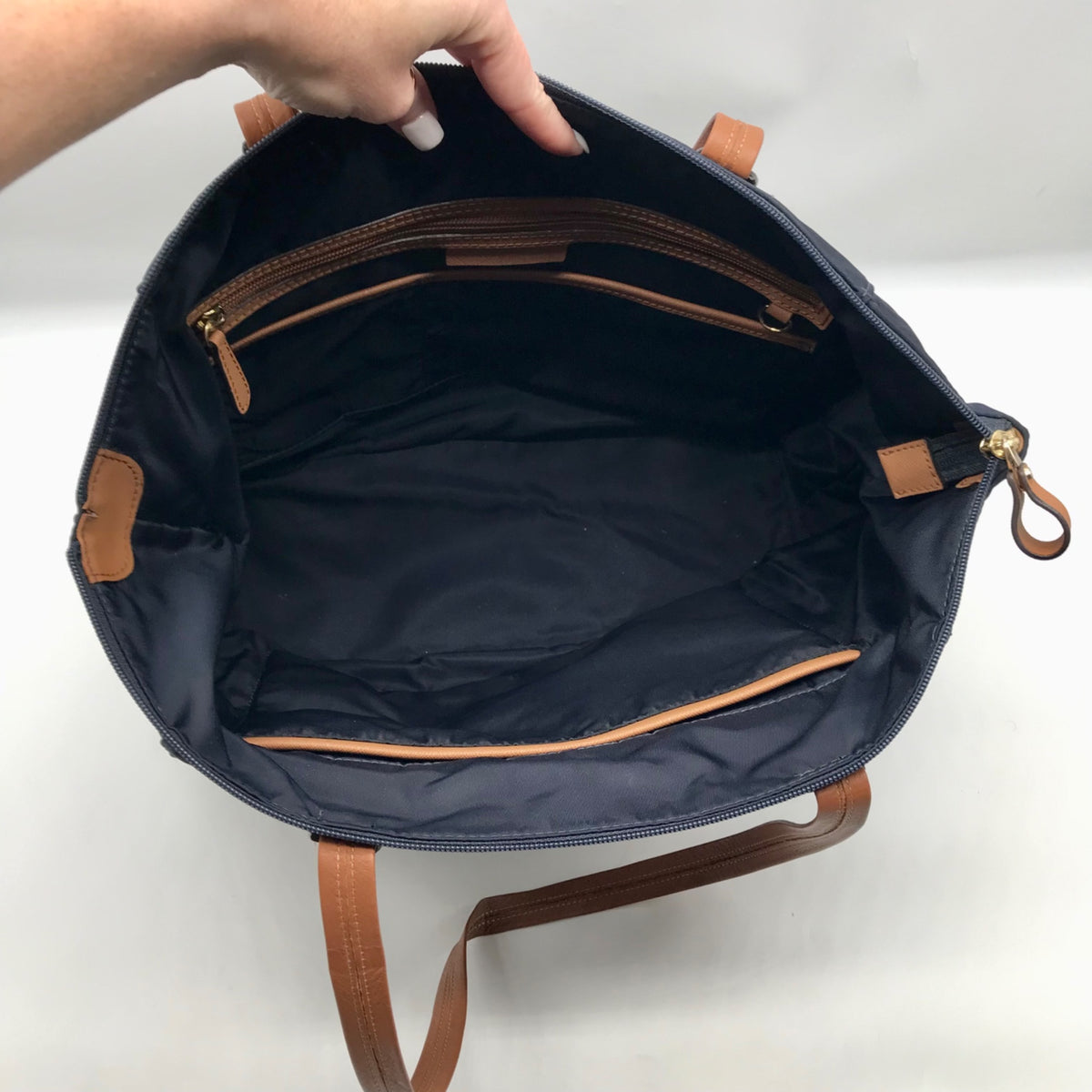 Michael Kors Blue Nylon Kelsey Tote Bag