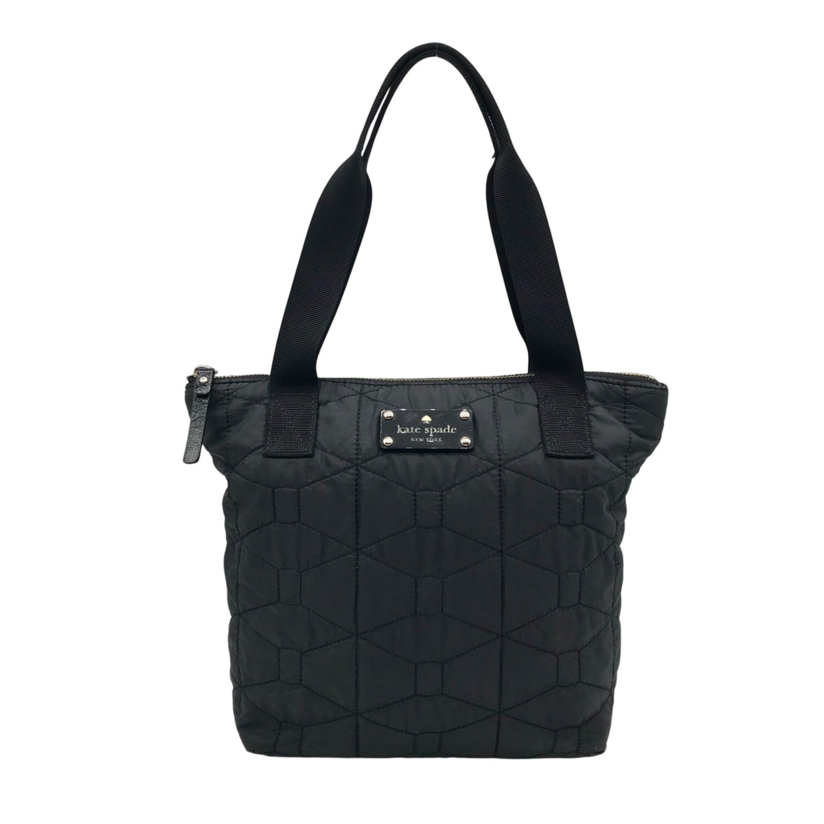 Kate Spade Black Quilted Nylon Tote Bag