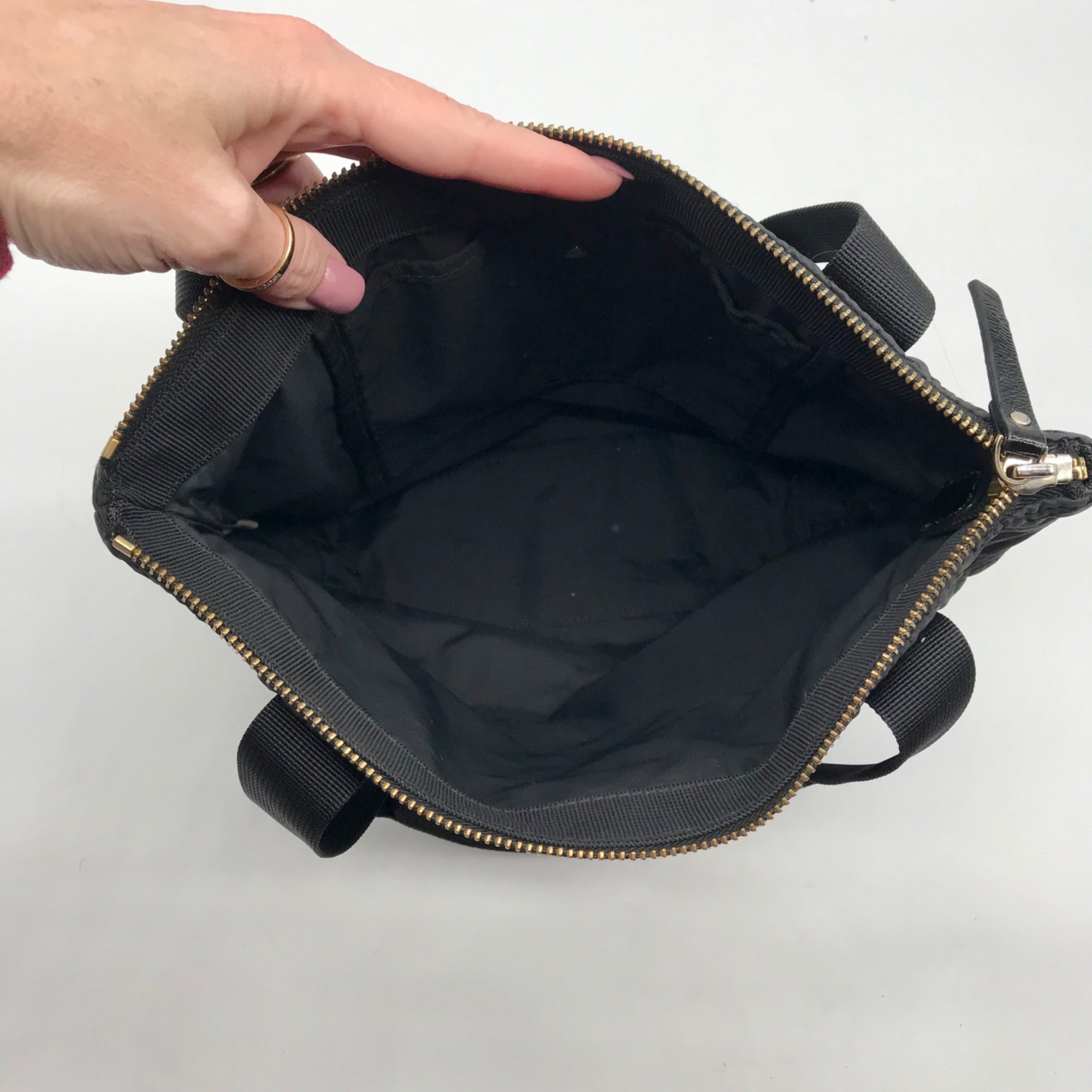 Kate Spade Black Quilted Nylon Tote Bag