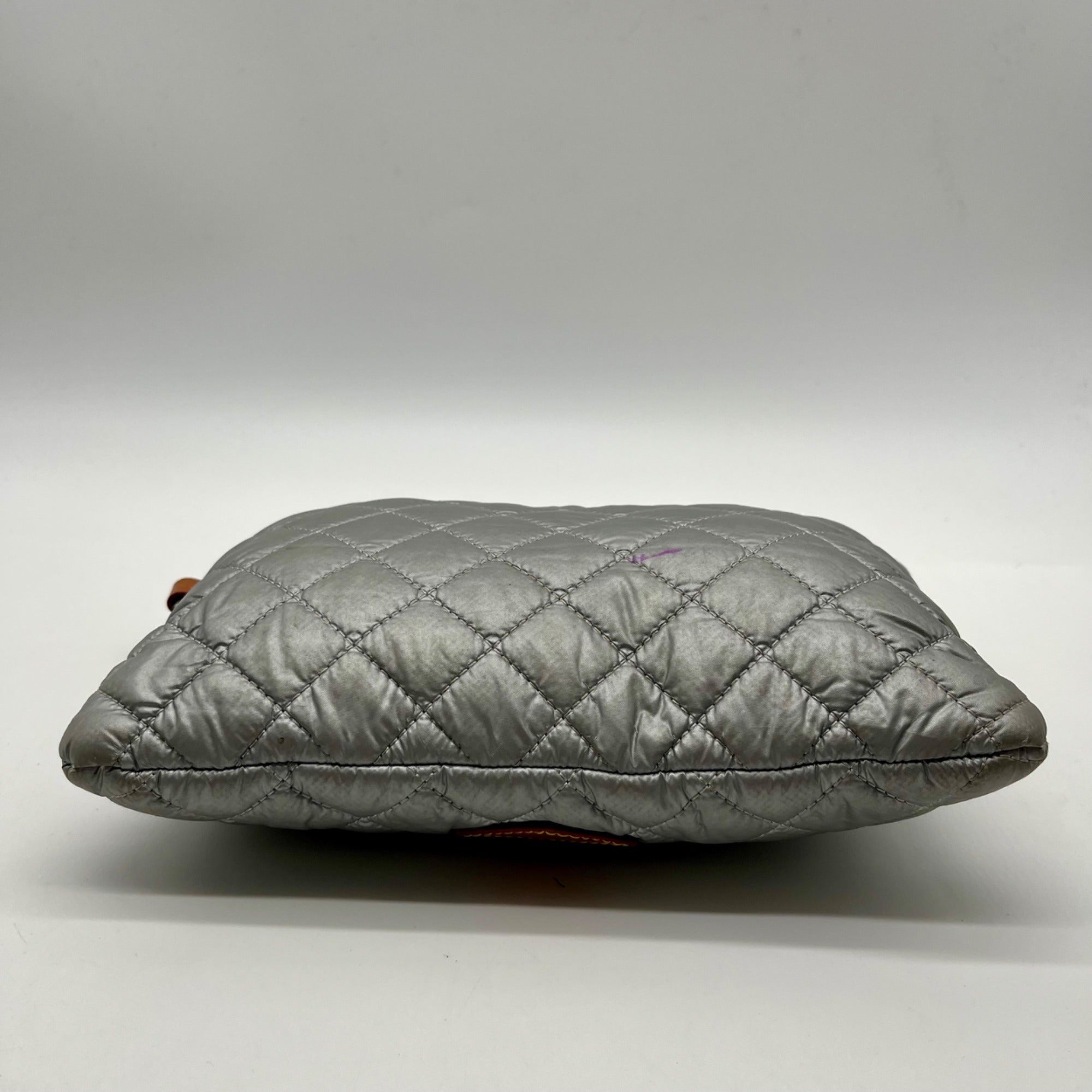MZ Wallace Metallic Silver Metro Pouch