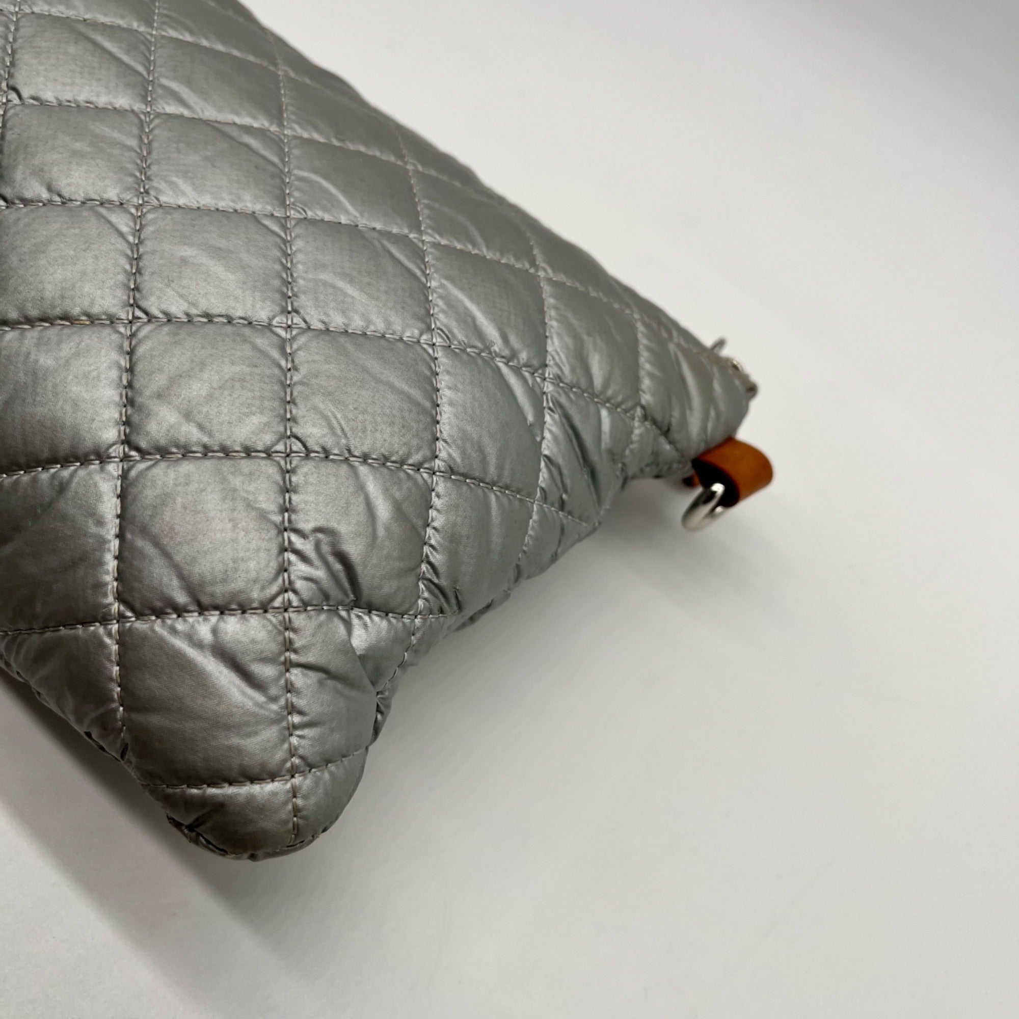 MZ Wallace Metallic Silver Metro Pouch