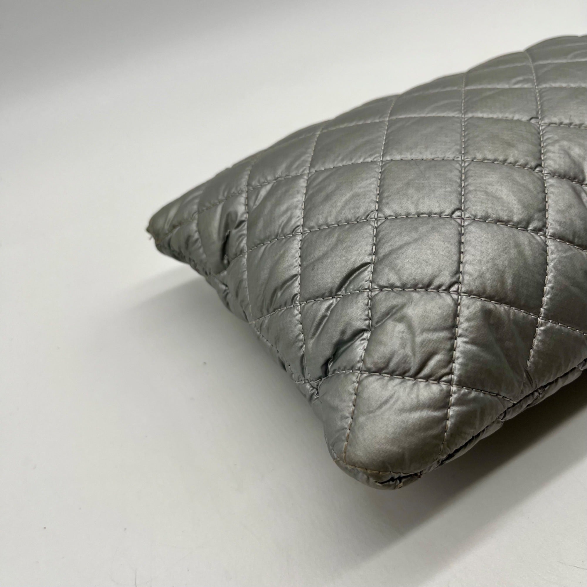 MZ Wallace Metallic Silver Metro Pouch