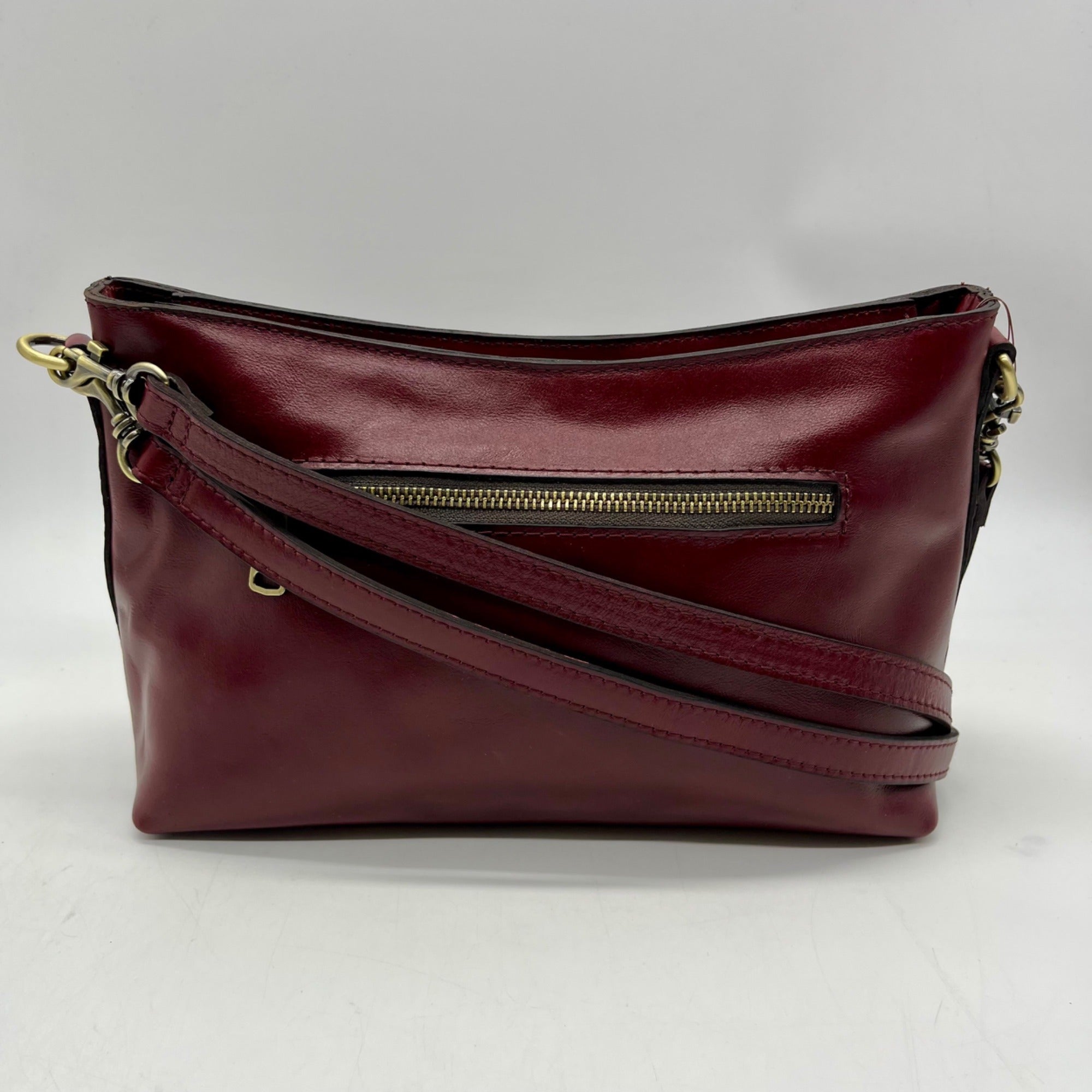 Patricia Nash Red Leather Crossbody Bag