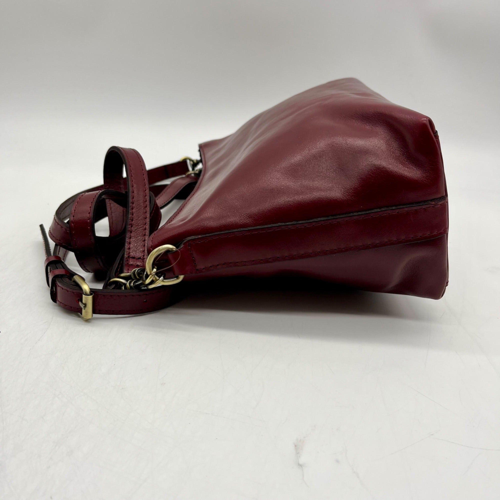 Patricia Nash Red Leather Crossbody Bag