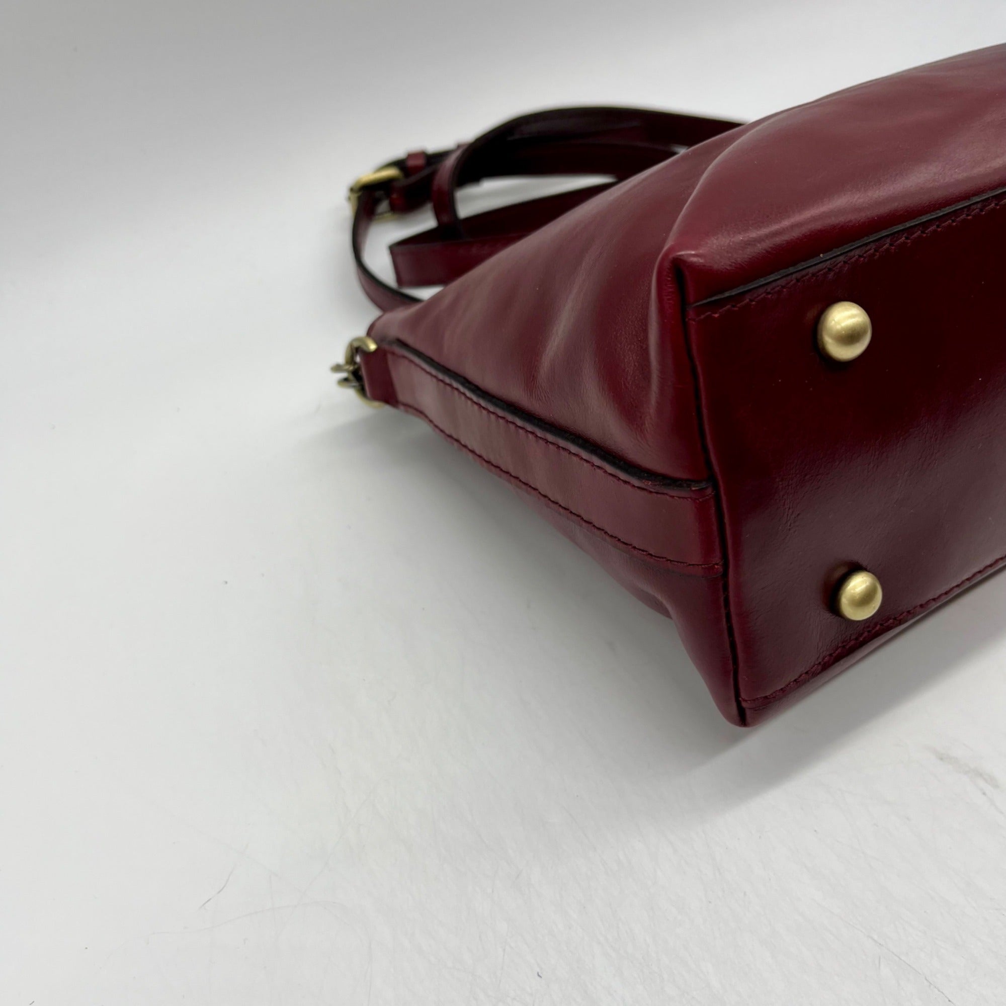 Patricia Nash Red Leather Crossbody Bag
