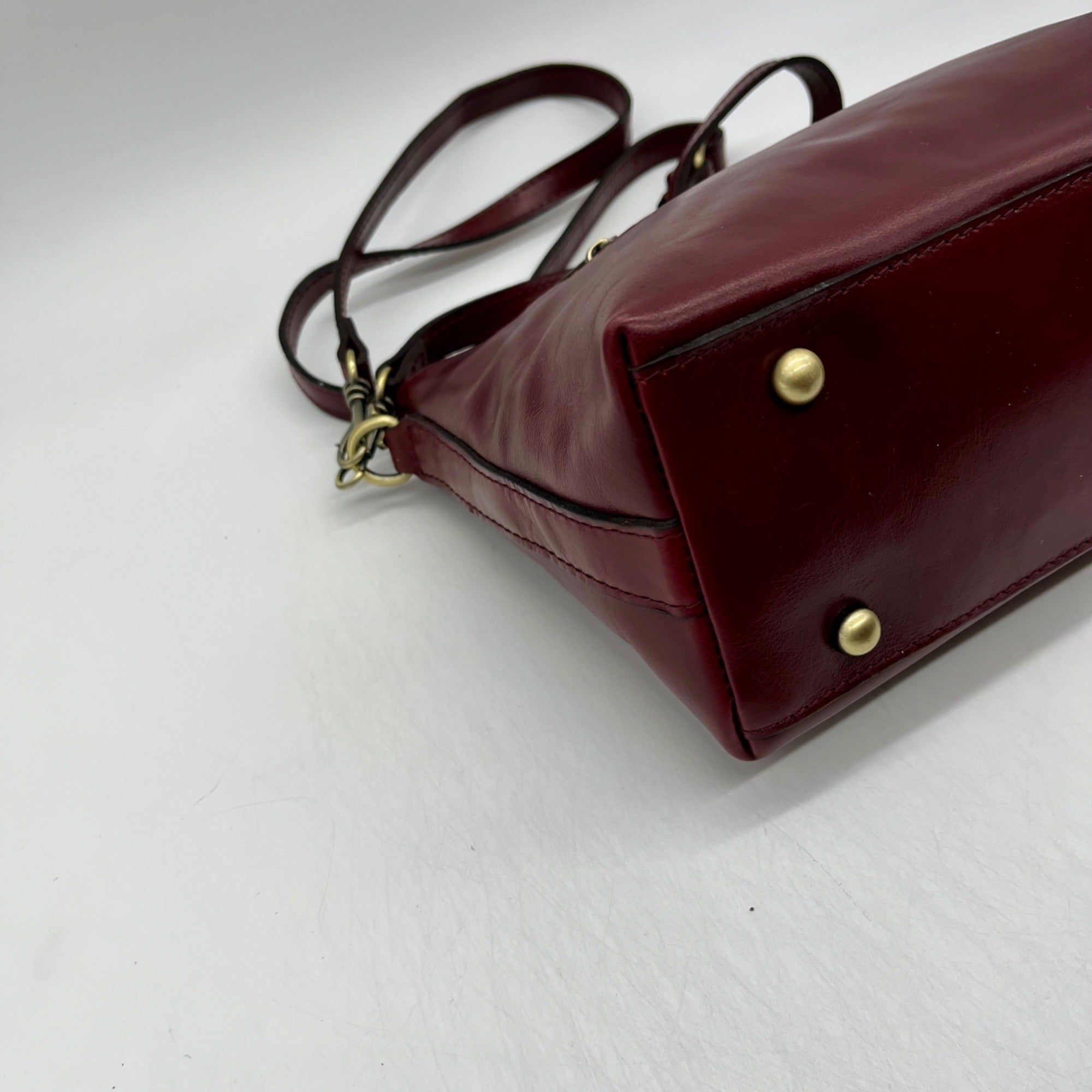 Patricia Nash Red Leather Crossbody Bag