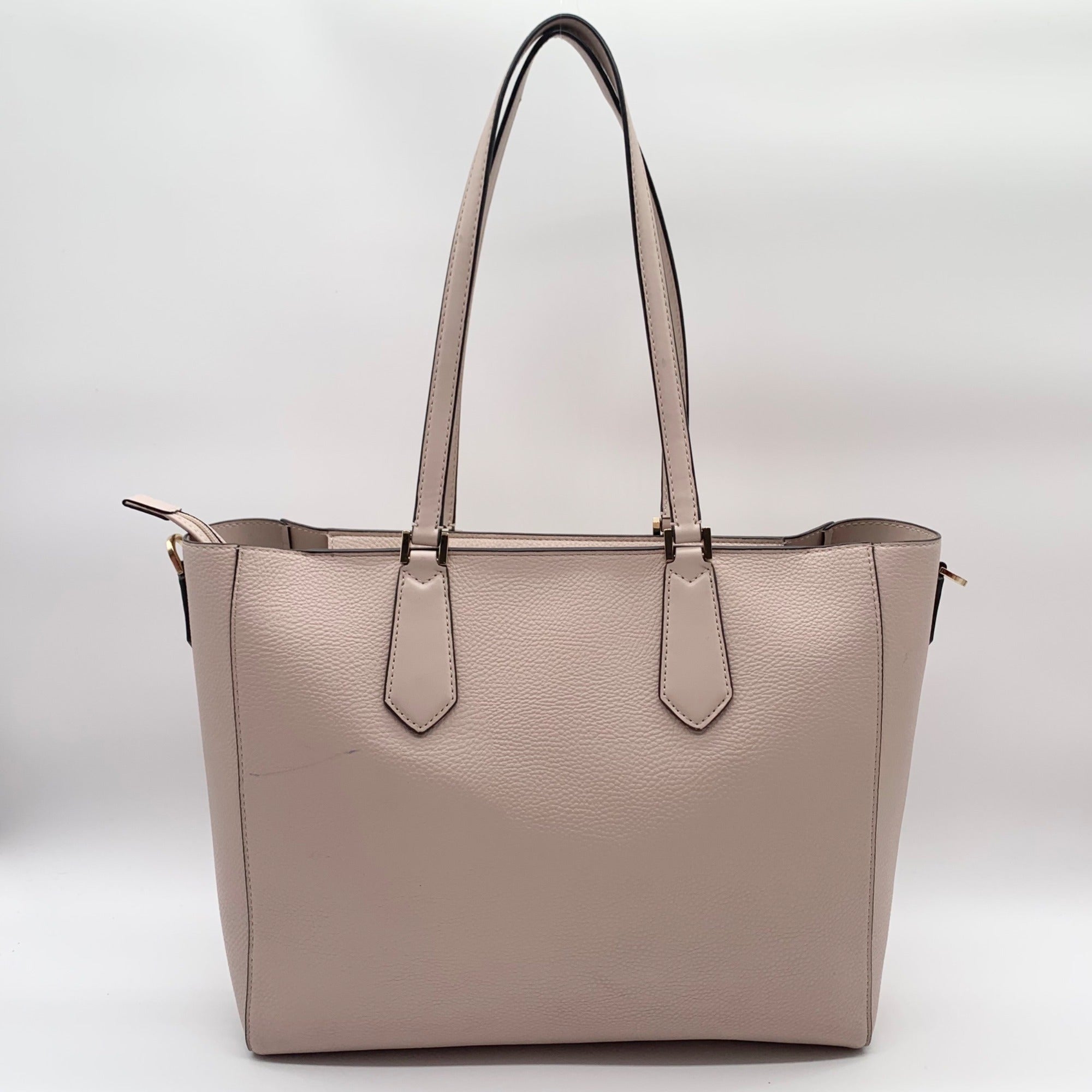 Michael Kors Nude Pebbled Leather Kimberly Large Tote