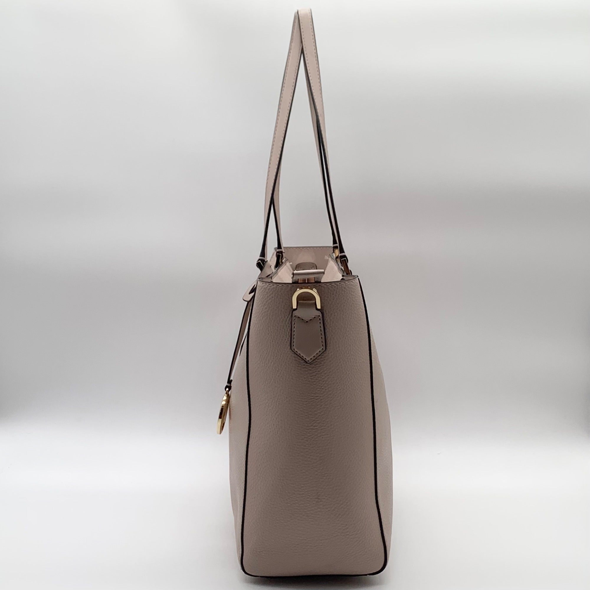 Michael Kors Nude Pebbled Leather Kimberly Large Tote