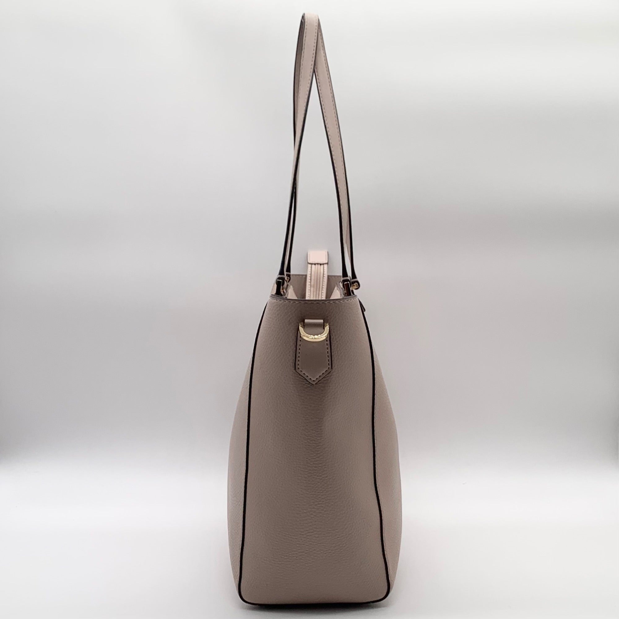 Michael Kors Nude Pebbled Leather Kimberly Large Tote