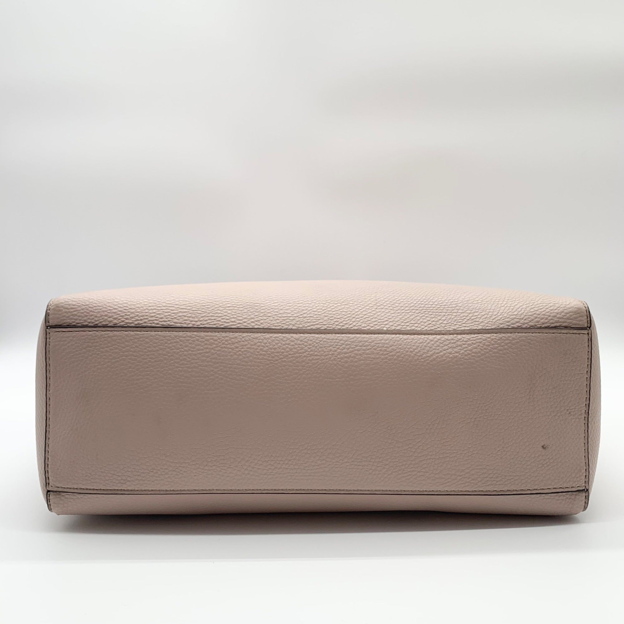 Michael Kors Nude Pebbled Leather Kimberly Large Tote