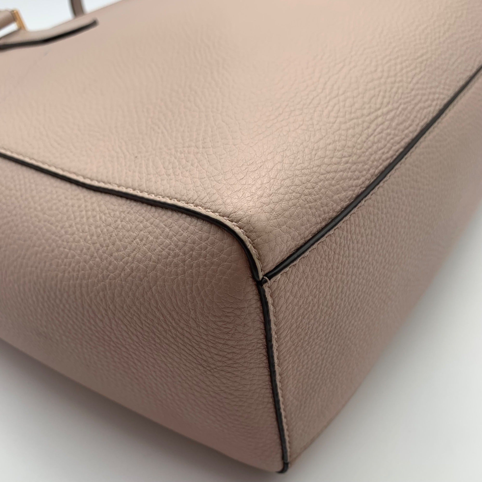 Michael Kors Nude Pebbled Leather Kimberly Large Tote