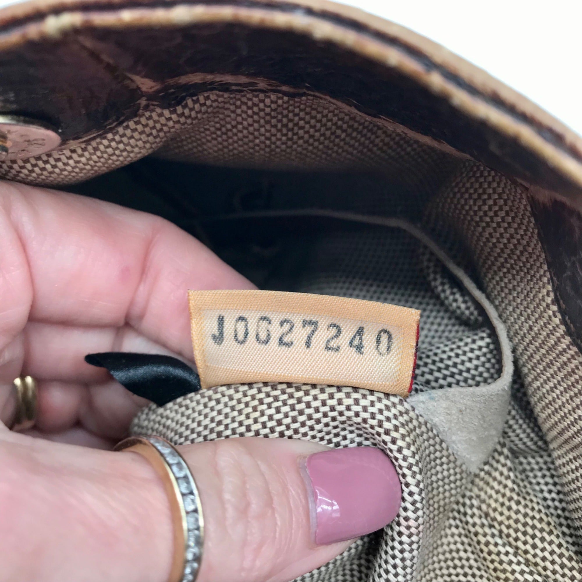 Dooney &amp; Bourke Brown Crocodile Embossed Shoulder Bag