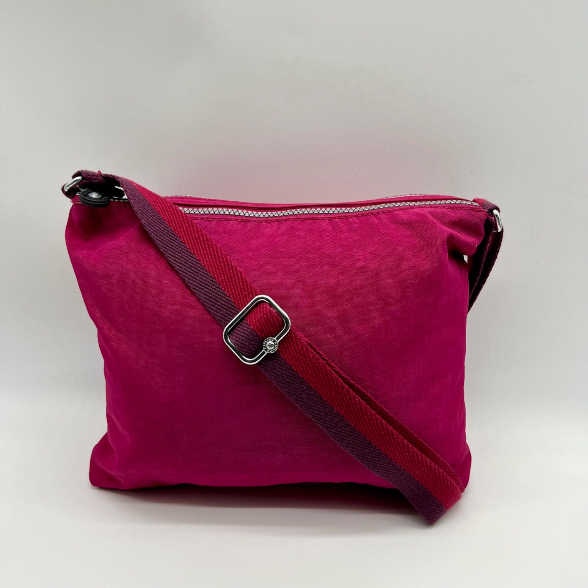 Kipling Alvar Hot Pink Nylon Crossbody Bag