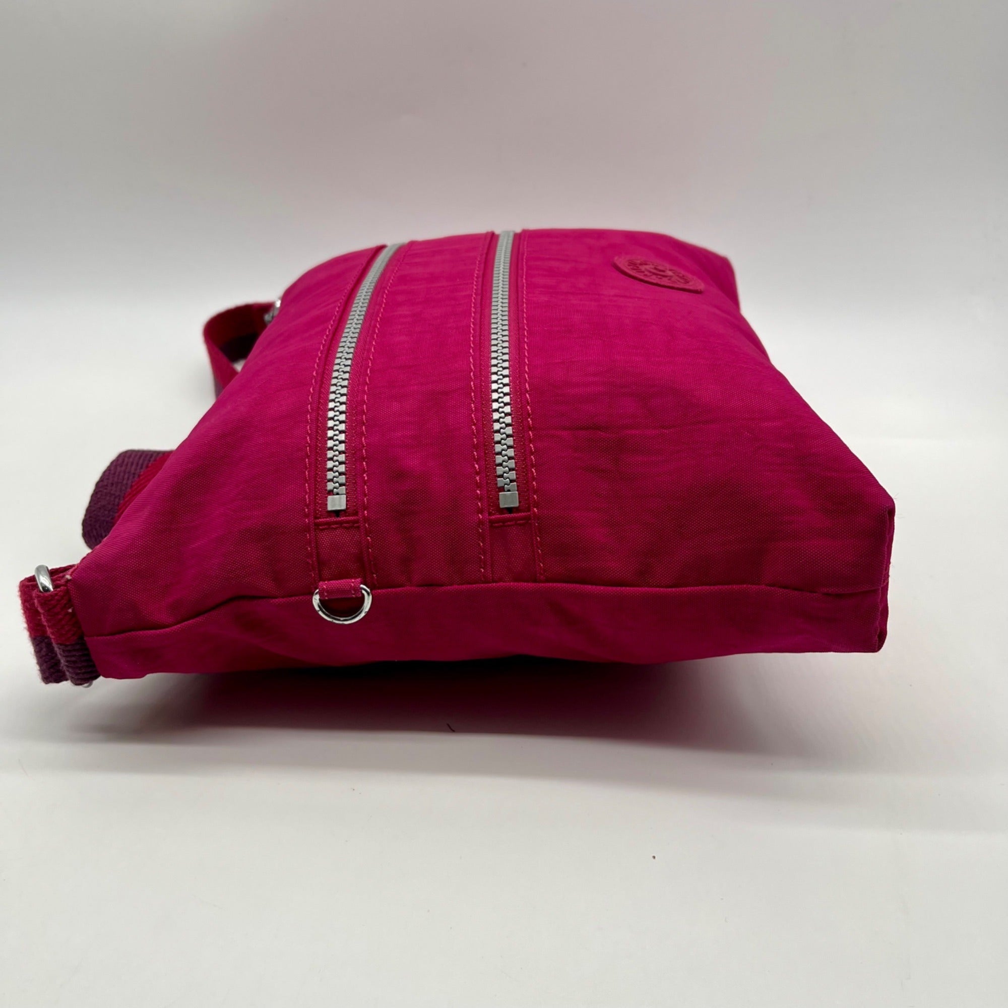 Kipling Alvar Hot Pink Nylon Crossbody Bag