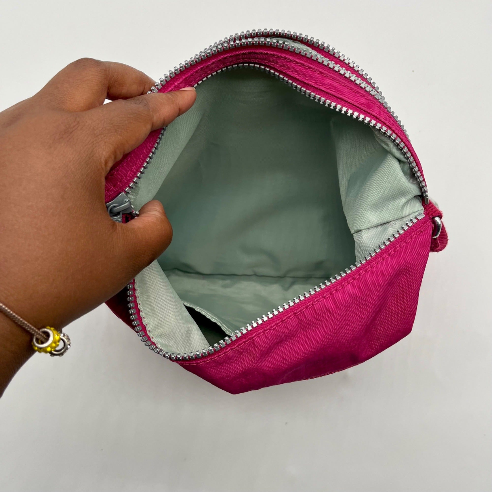 Kipling Alvar Hot Pink Nylon Crossbody Bag