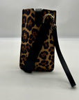 I.n.c. International Concepts Leo/Black Fabric Ashlii Phone Wristlet Crossbody