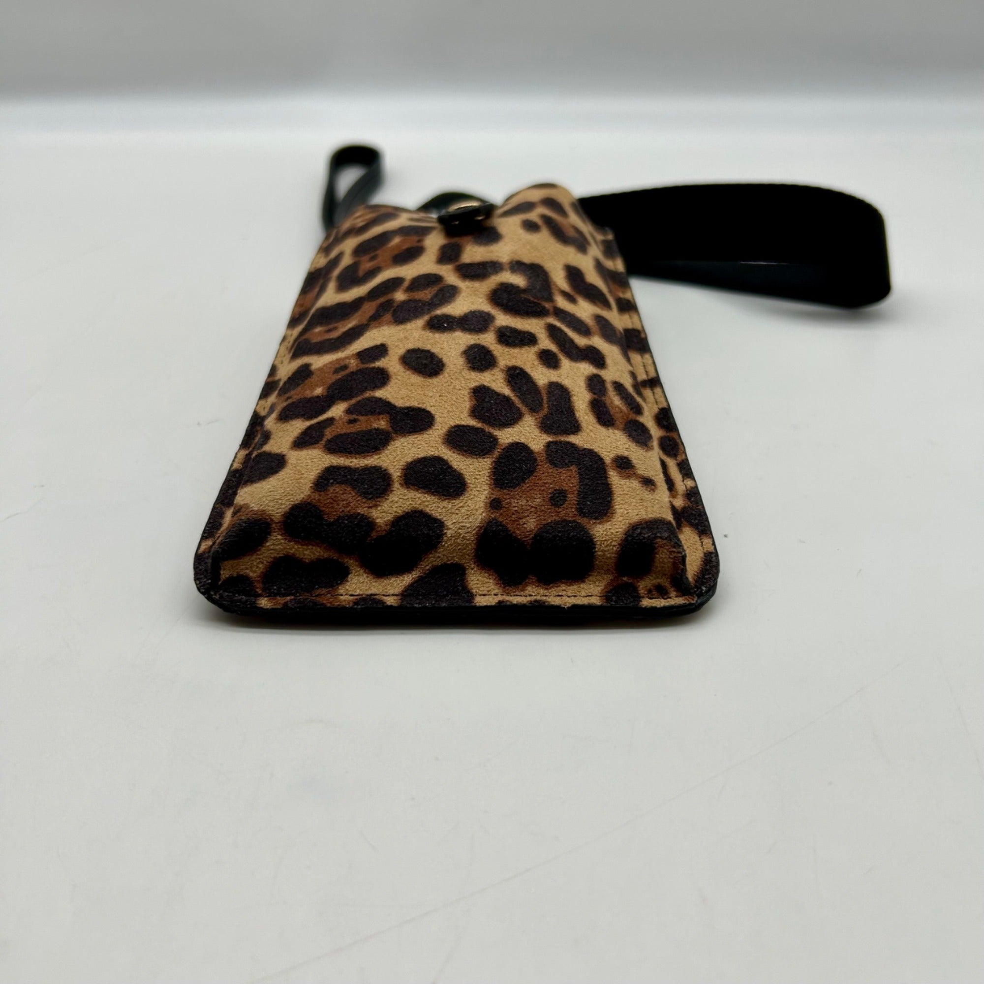 I.n.c. International Concepts Leo/Black Fabric Ashlii Phone Wristlet Crossbody