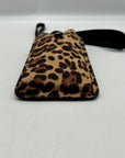 I.n.c. International Concepts Leo/Black Fabric Ashlii Phone Wristlet Crossbody