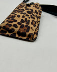 I.n.c. International Concepts Leo/Black Fabric Ashlii Phone Wristlet Crossbody