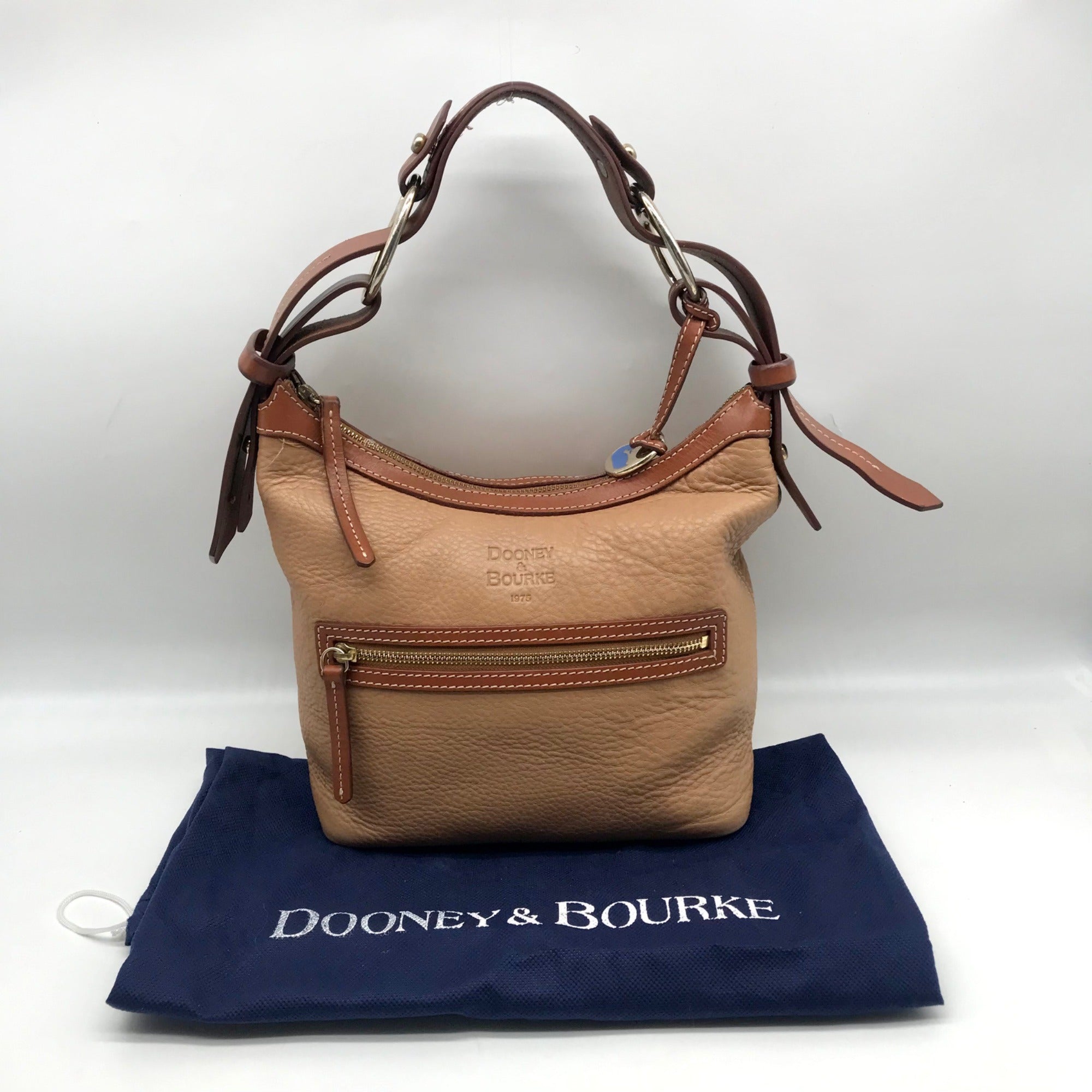 Dooney &amp; Bourke Sandy &amp; Honey Trim Small Stretch Slouch