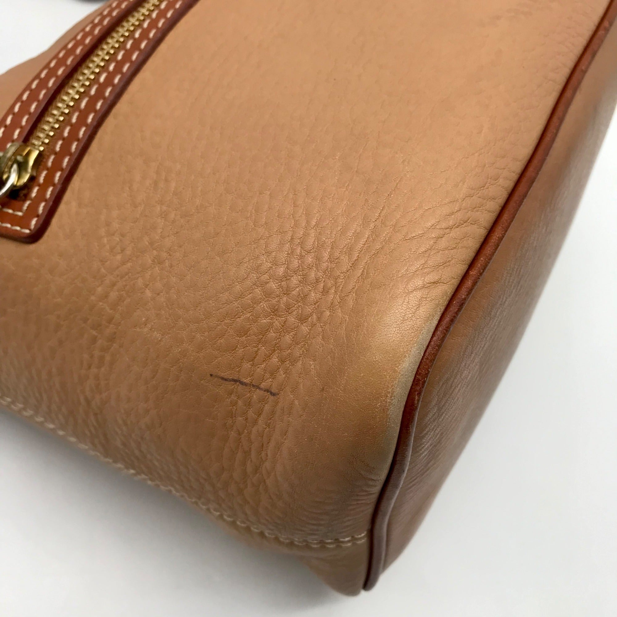 Dooney &amp; Bourke Sandy &amp; Honey Trim Small Stretch Slouch