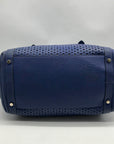 Kate Spade Atlantic Blue Leather Mercer Isle Sloan Perforated Satchel