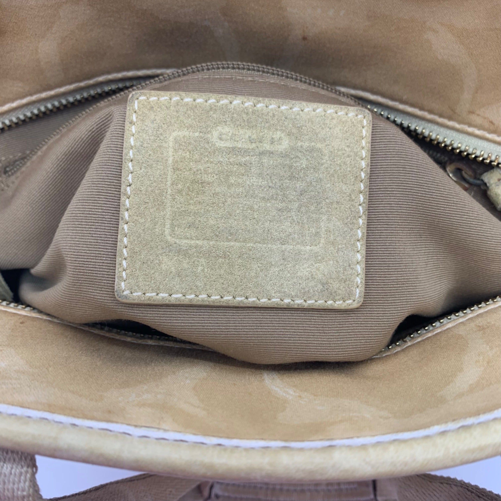 Coach Yellow Cotton Sateen Hampton Scribble Tote Bag