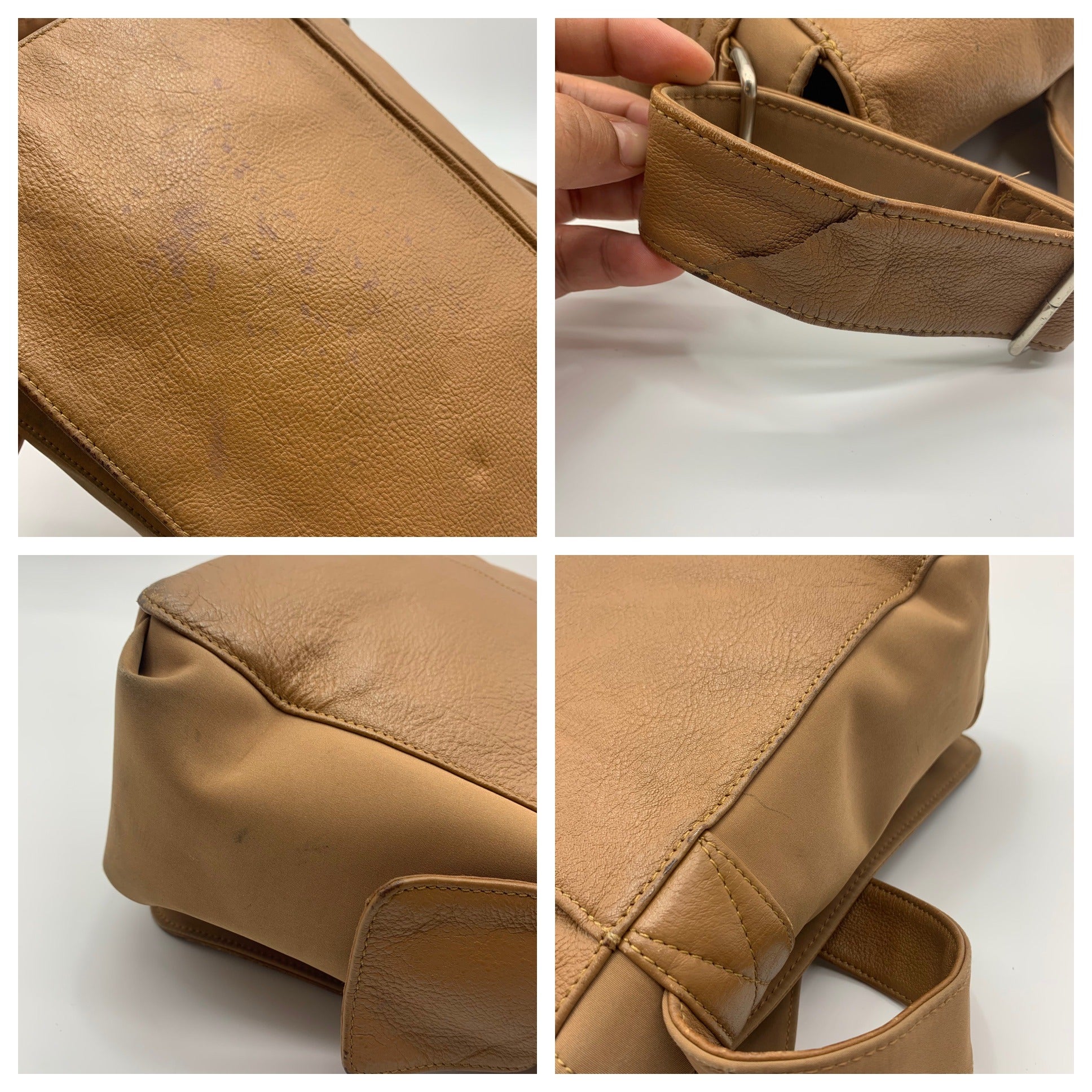 Fossil Brown Leather Multi-Pocket Work Shoulder Bag