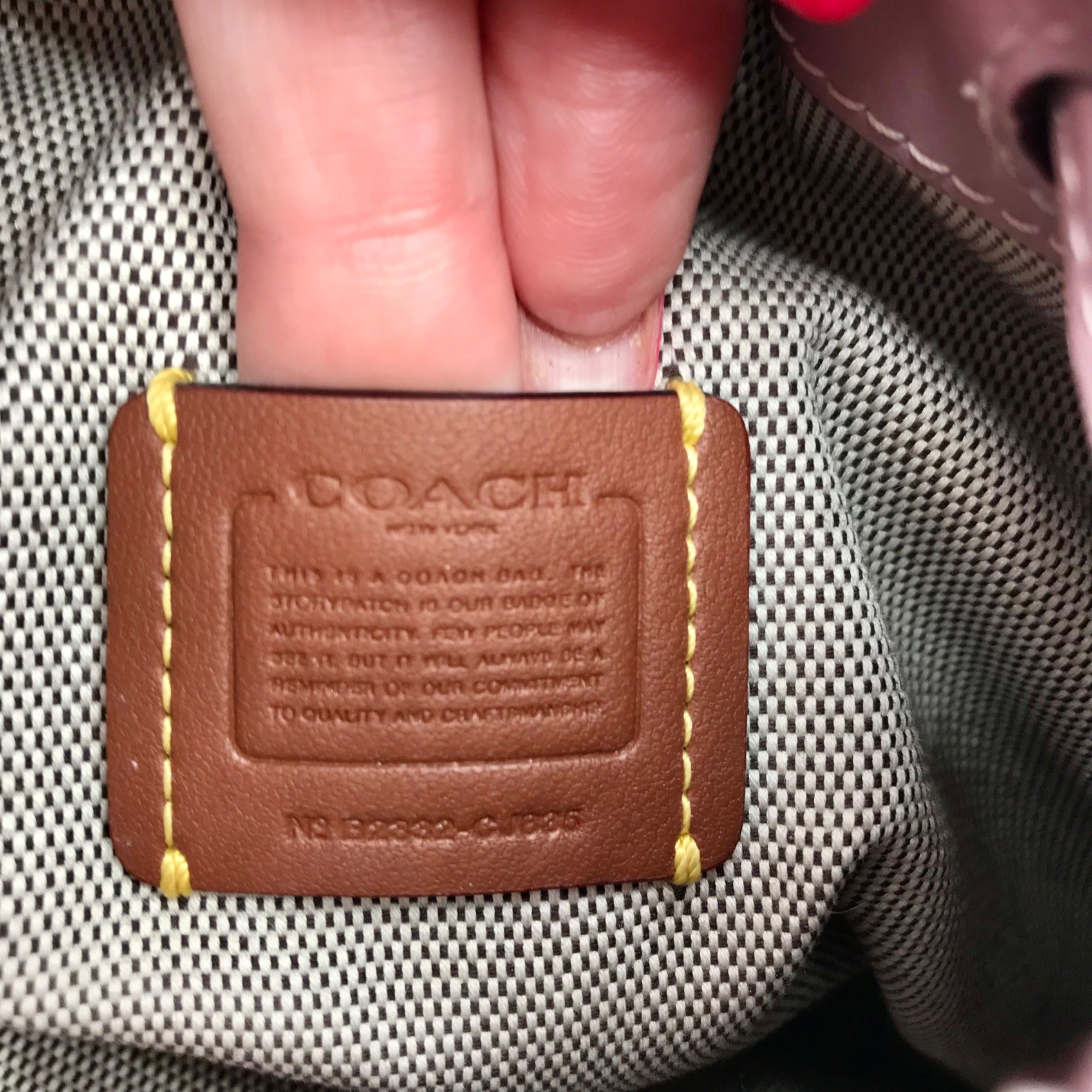 Coach Light Purple Leather Camila Convertible Bucket Bag CJ885