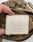 Coach Brown Canvas Fabric Crossbody Bag 40688