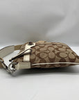 Coach Brown Canvas Fabric Crossbody Bag 40688