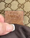 Gucci GG Khaki Signature Canvas Libeccio Tote Bag