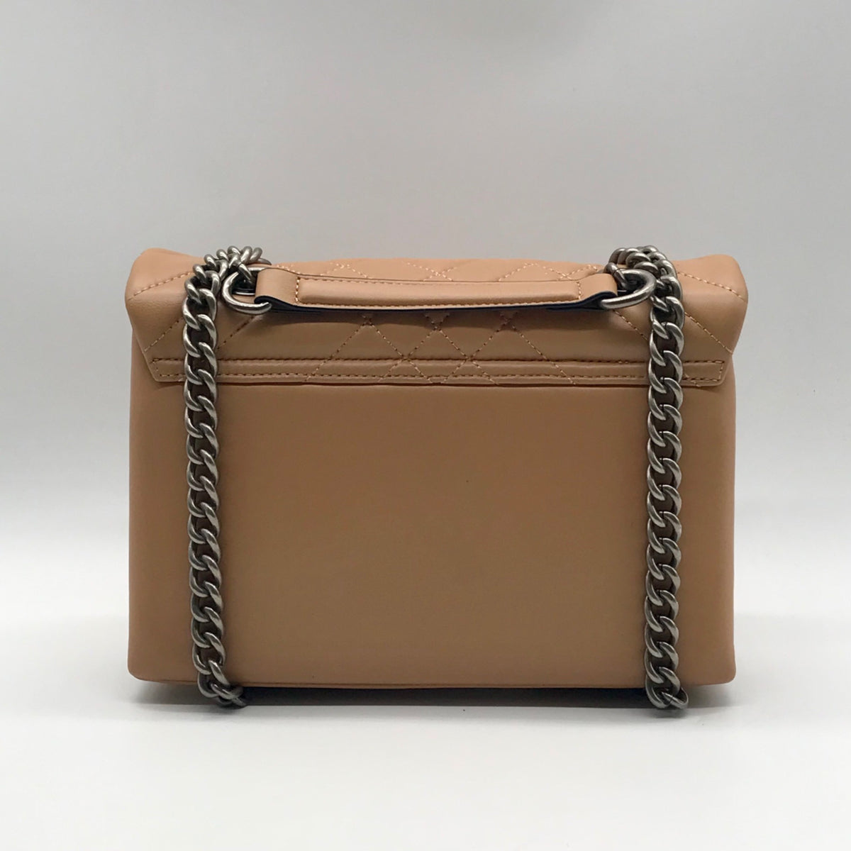 Kurt Geiger Camel Brown London Quilted Leather Shoulder Bag