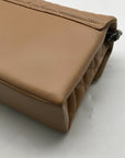 Kurt Geiger Camel Brown London Quilted Leather Shoulder Bag