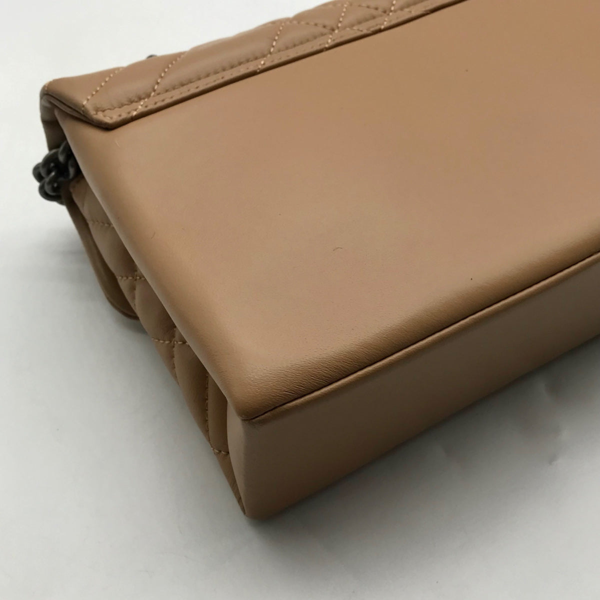 Kurt Geiger Camel Brown London Quilted Leather Shoulder Bag